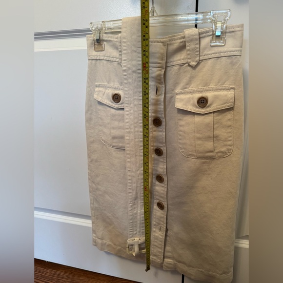 NWOT Gap cotton/linen skirt with a belt  - size 0 - Picture 10 of 11